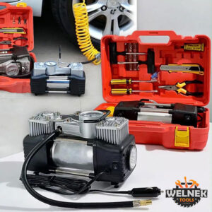 Profesionalni 12V Kompresor sa Dva Klipa + Kofer